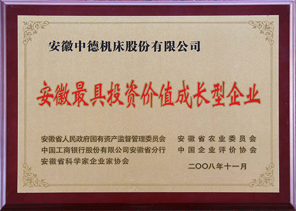 安徽省最具投資價值成長型企業(yè) 安徽省最具投資價值成長型企業(yè)